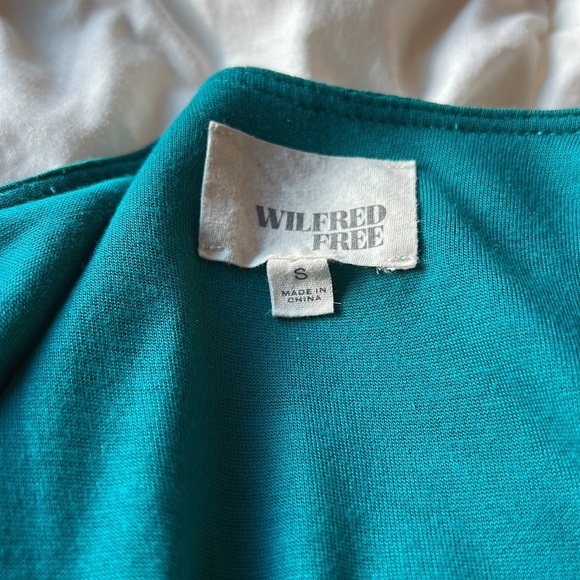 Aritzia Wilfred Free Vivienne Dress. TEAL COLOUR. Size Small - Picture 12 of 12